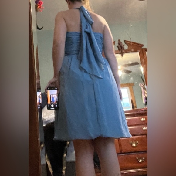 Alfred Angelo 7236 Halter Bridesmaid Dress Once Upon A Time Size 8 - Picture 5 of 10